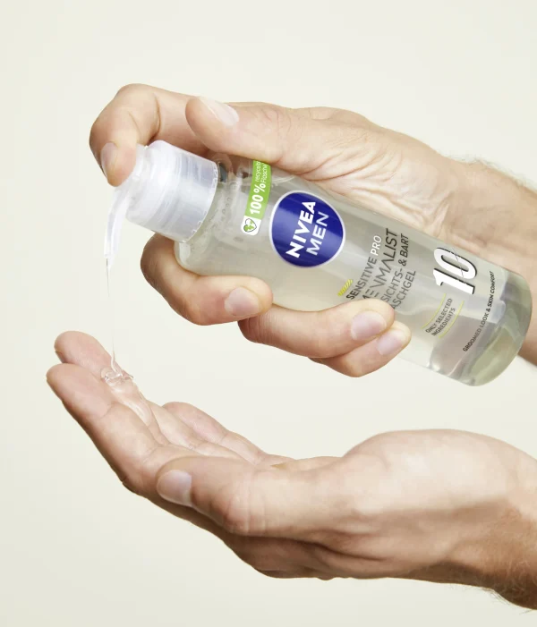 NIVEA MEN Sensitive Pro Menmalist Gesichts- & Bart Waschgel 5