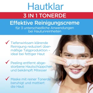 Garnier SkinActive Hautklar 3in1 Tonerde Reinigung + Peeling + Maske 25